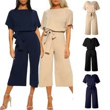 Party Long Size 6-12 NEW Wide Leg Playsuit Casual Ladies Evening Womens Jumpsuit