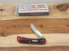 2018 CASE XX (#6137 SS) AMAZING CRIMSON BONE "SOD BUTSER JR" POCKET KNIFE- MIB — photo 1