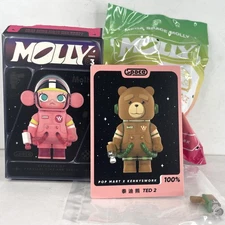 POP MART 100% Mega Space Molly Series 3 Confirmed Figure Toy Doll - Ted 2