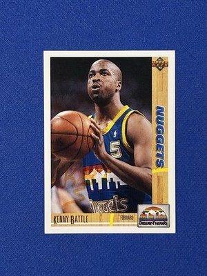1991-92 Upper Deck #209 Kenny Battle signed auto autograph DD