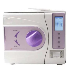 23L Class B Autoclave 3 Times Pulsating Vacuum Steam Sterilizer Printer Purple