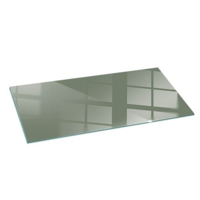 Hitzebeständige Kamin Schutzplatte Aus Gehärtetem Glas Olivgrün 125x50 cm