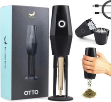 Banana Bros OTTO Electric Smart Spice Grinder - No Carrying Case, Black 