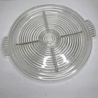 Vintage Anchor Hocking Manhattan Glass Art Deco Divided Serving Platter Tray