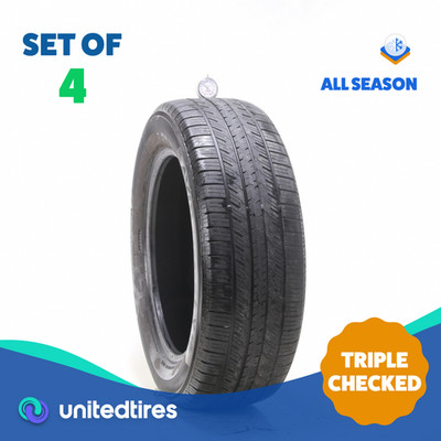Set of (4) Used 225/60R18 Yokohama Avid Ascend LX 100H - 5-7/32 (16HHI)