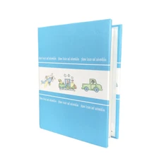 Burnes Photo Album Baby Children Blue Small 96 Slip-in Photo Pockets 4"x6" NEW