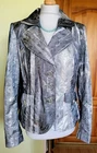 Women's AIRFIELD Glossy Silver Blazer/Jacket, Size EU40/UK14, VGC !