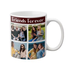 Personalised Photo Mug, Custom Mug Add Up to 6 Photos with Personalised Message