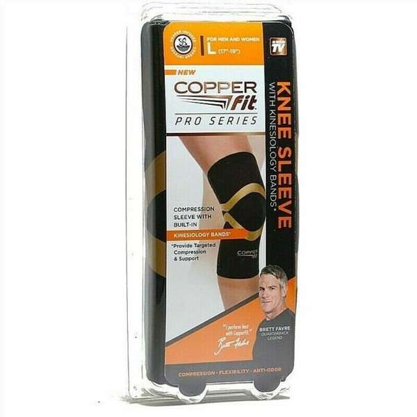 Copper Fit Pro Series Performance Compression Knee Sleeve, Black, Large for sale online eBay