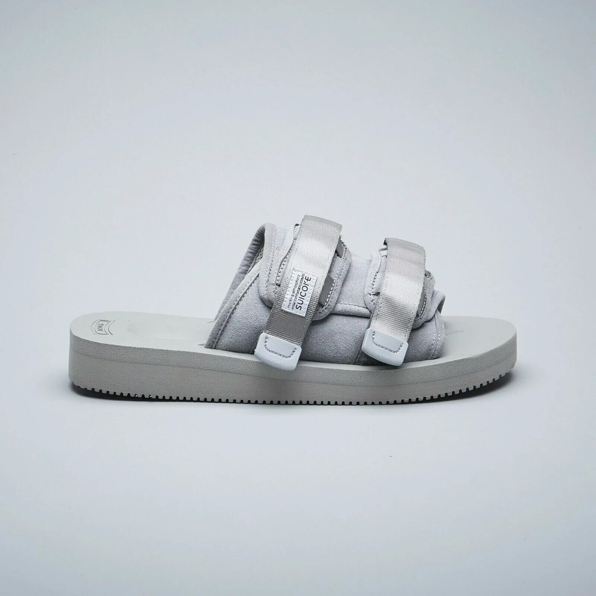 SUICOKE MOTO-VS OG-056VS Gray Grey Vibram Slides Sandals Slippers