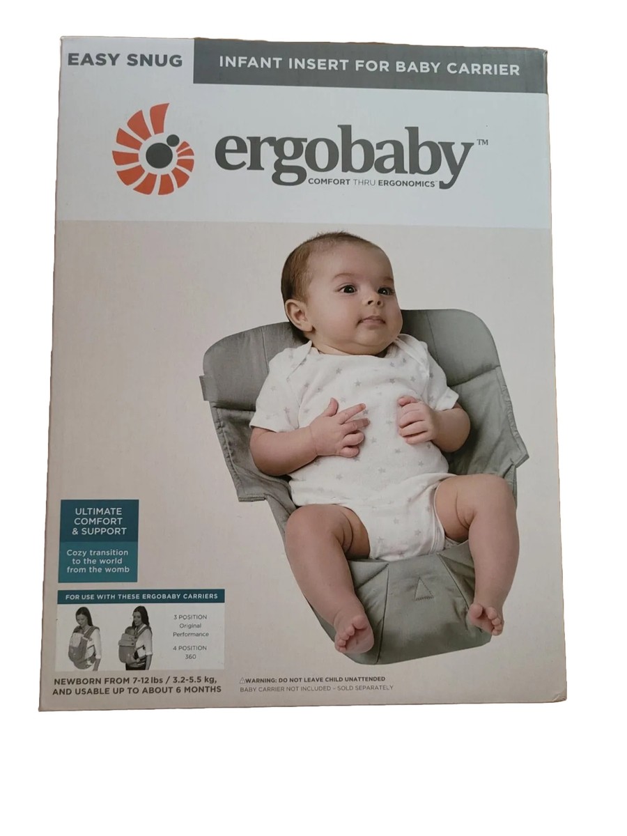 Baby Carrier Newborn Ergobaby Infant Insert Grey Ergobaby Easy