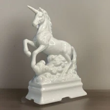 New Born baby room decor Beautiful Porcelain Unicorn Music Box Toys Hobbies