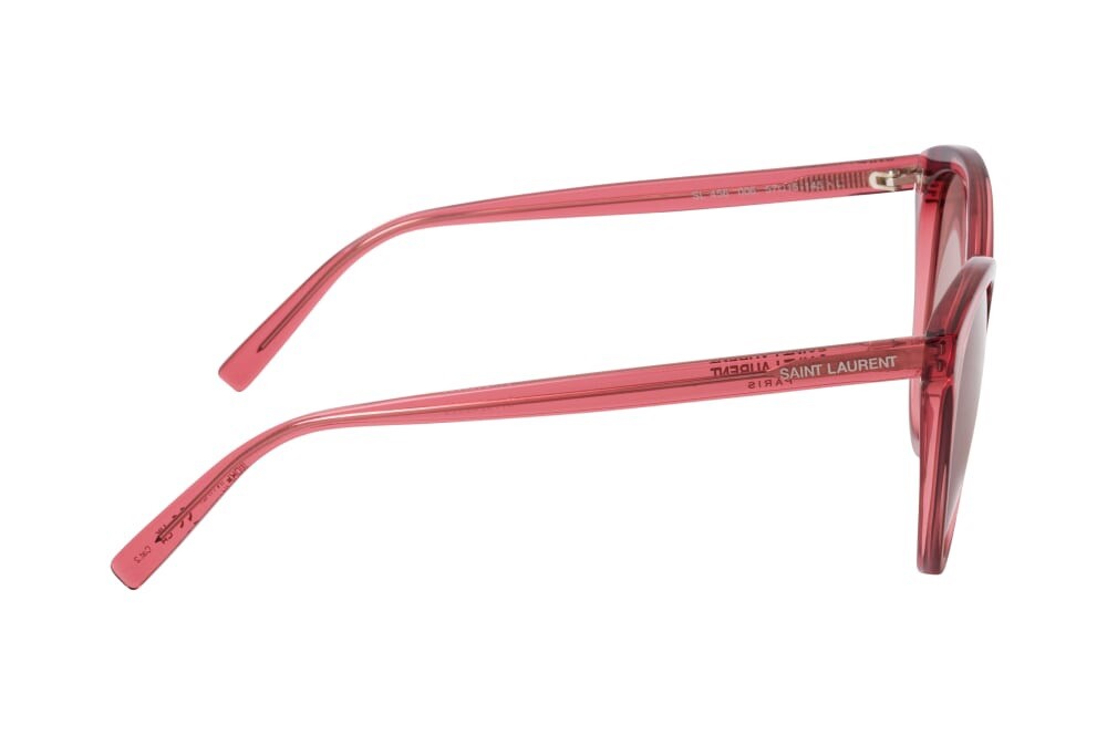 Occhiali da sole Saint Laurent rosa grigio SL 456 006 occhio di gatto nuovi con custodia autentica