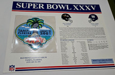 The Official NFL Super Bowl Patch Collection Super Bowl XXXV