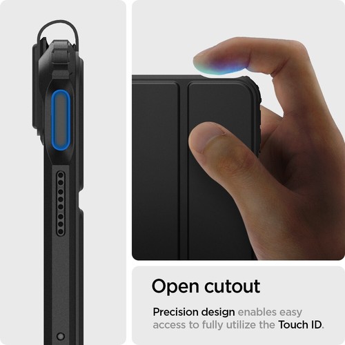 Für iPad 10,2 Zoll | Spigen Ultra Hybrid Pro integrierte durchsichtige Hülle mit Ständer - Bild 18 von 20