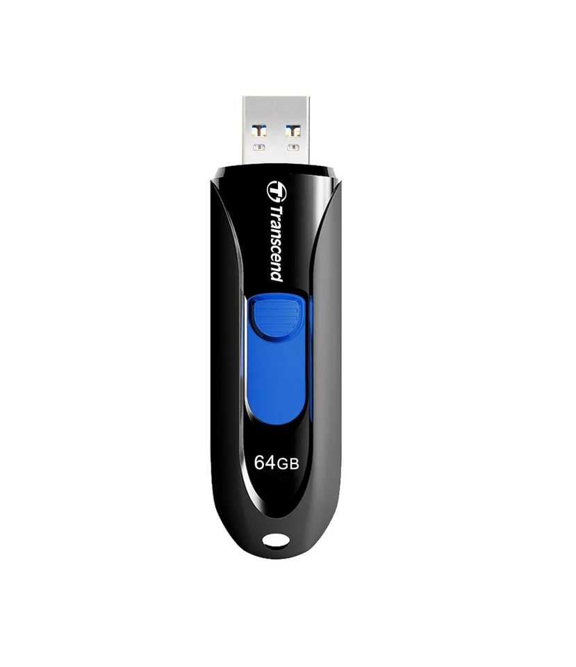 Transcend 64GB JetFlash 790 USB 3.1 Gen 1 Flash Drive TS64GJF790K with Lanyard