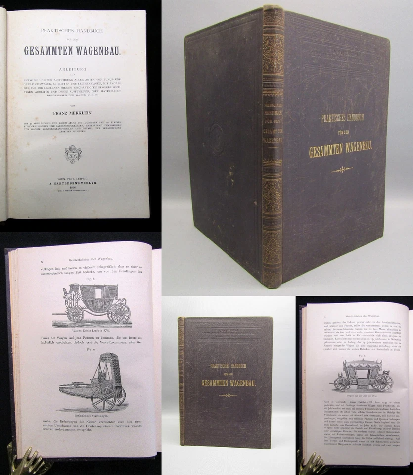 Merklein, Franz Praktisches Handbuch für den gesammten Wagenbau [...] 1896 - Bild 1 von 4