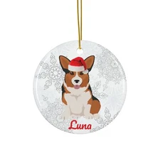 Tricolor Corgi Ornament Gifts Mom Corgi Christmas Tree Decoration Tri Corgi Dad