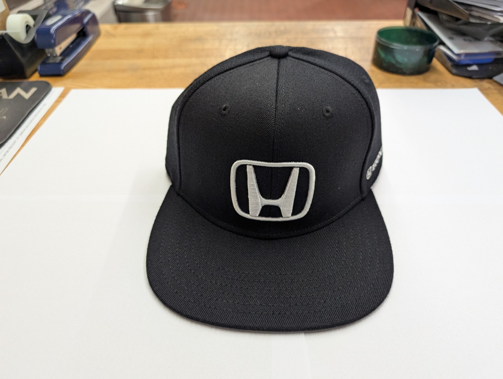 Honda Black Flat Brim Hat