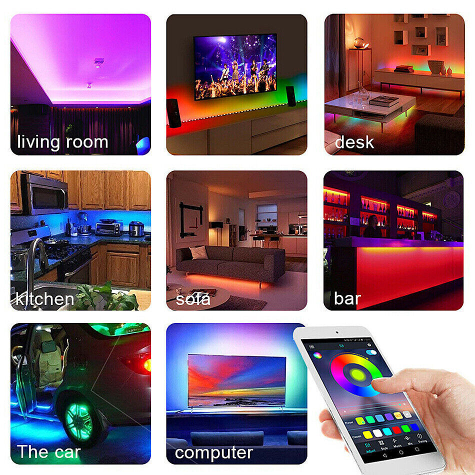 SP548E Wi-Fi+Bluetooth Music Pixel LED Remote Controller Kit for RGBIC ...