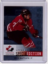 NICK BAPTISTE 14/15 Upper Deck Team Canada Juniors Special Edition #SE-45 Rookie
