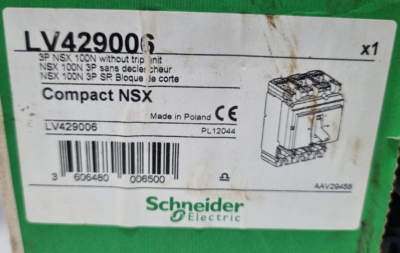 [美品] Schneider ル―ペ6×6 Schneider Electric LV429006 3P NSX 100N Without Trip Unit | eBay