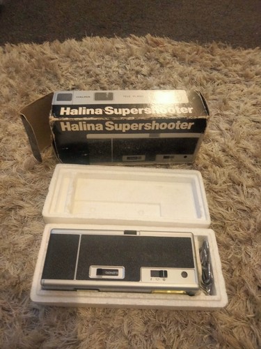 Halina Supershooter fotocamera tele flash scatola istruzioni cinghia trasporto - Foto 10 di 24