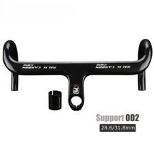 Carbon Road Bike Drop Bar OD2 Internal Routing Racing Integrated Handle Bar