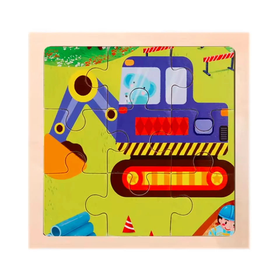 Cute Vehicle Puzzles for Kids - Brand New 4-Pack Educational Jigsaw Set 1-5 y/o - Image 4 of 4