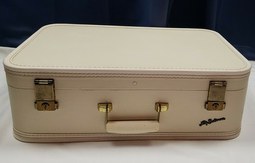 Vintage Lady Baltimore Suitcase Ivory w 