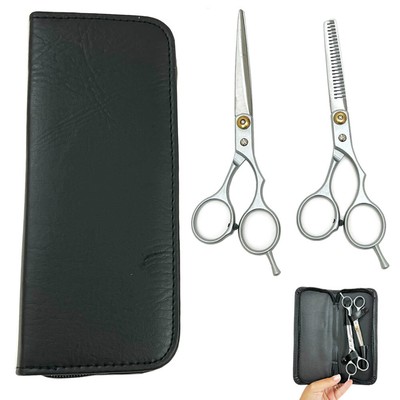 Ciseaux De Coiffeur Professionnels TK Plus - Lot Pour Barbier, Acier Inoxydable, 14 Cm, Neuf