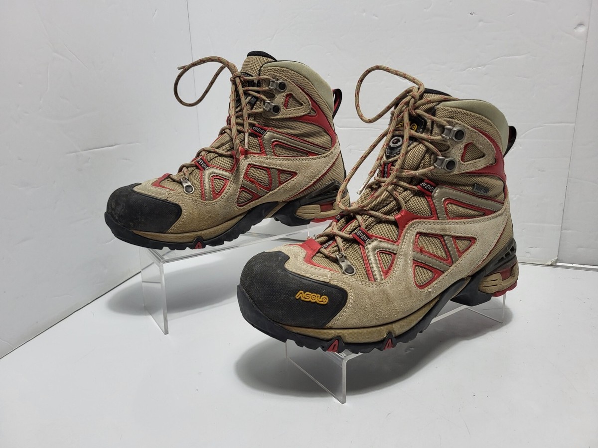 Asolo Stynger GTX Goretex Brown Red Hiking Boots Waterproof Ladies