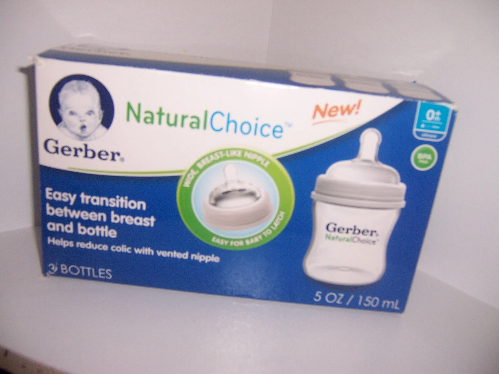 Gerber easy transition between breast and bottle bottles NEW