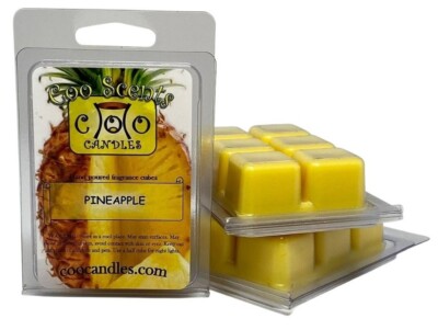3 Pkgs Coo Candles Soy Wickless Candle Bar Wax Melts - Pineapple