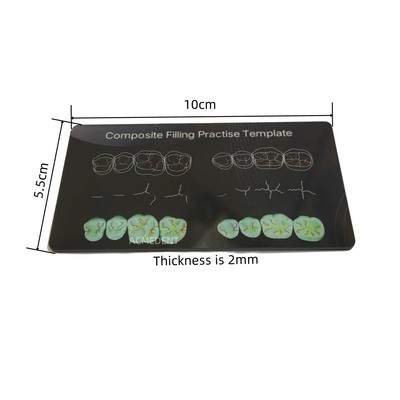 5Pcs Dental Composite Resin Filling Practise Template Board