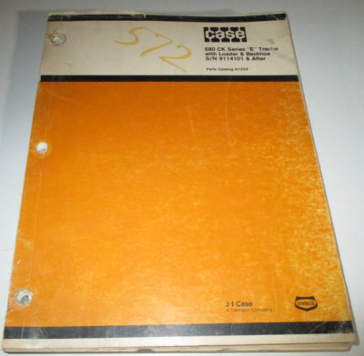 Case 680 CK Series E Tractor Loader Backhoe Parts Catalog Manual Book ORIGINAL!