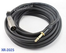 25 ft Premium XLR Male to 1/4 inch TRS Male Audio Cable
