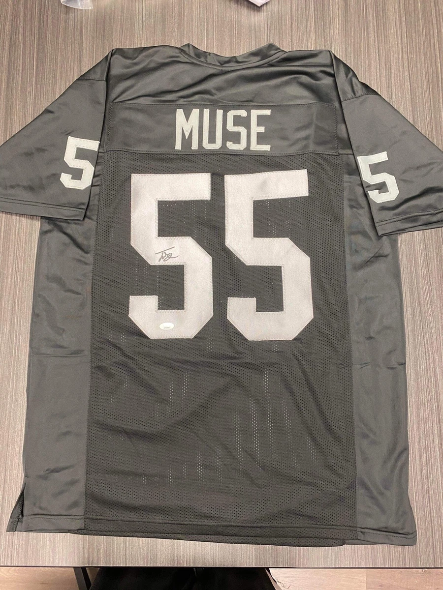 Tanner Muse Signed Custom Las Vegas Raiders Jersey JSA COA