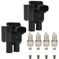2 Pack For Toyota for Corolla 1.8L L4 1998-1999 Ignition Coil and Spark Plug
