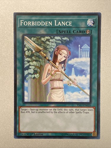 1x Forbidden Lance YS17-EN026 Common 1st Edition  YuGiOh Mint/Near Mint - Picture 1 of 2