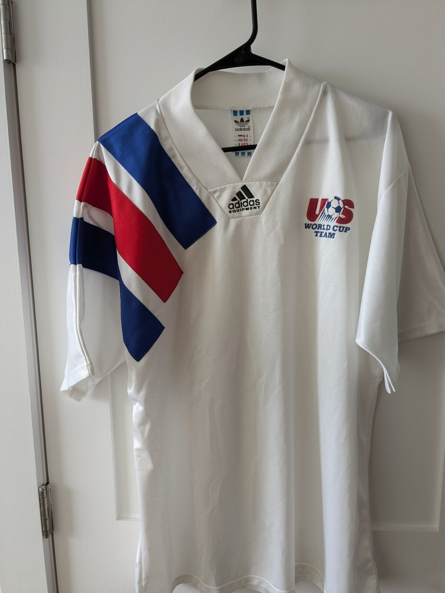 1992-93 USMNT HOME KIT XL - ADIDAS - USA MEN'S SOCCER JERSEY EXTRA