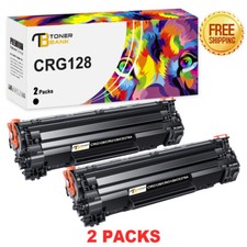 2 x Black Toner Cartridge For Canon 128 ImageClass D530 D550 MF4770n MF4880dw