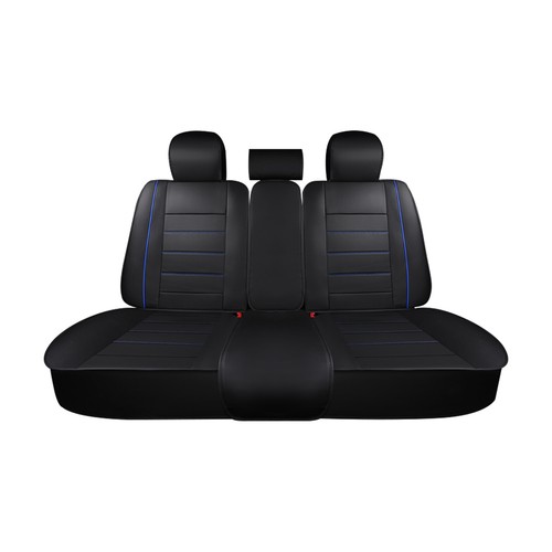 Universal 5 Seat Covers Auto Truck SUV Front & Rear Leather Full Set Protectors - Picture 48 of 48