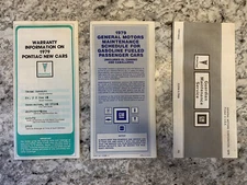 1979 Trans Am Factory Maintenance Schedule First Edition Warranty Consumer Info