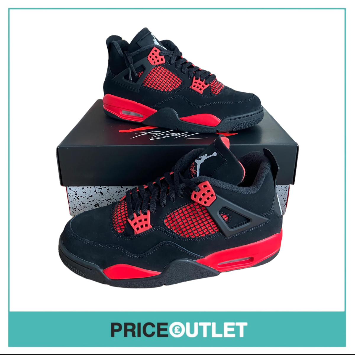 靴 AIR JORDAN 4 Red thunder 25 Jordan Brand Men's Shoes - Retro 4 