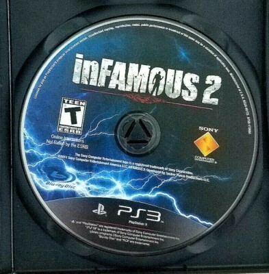 Infamous 2 Ps3 Sony Playstation 3 Insomniac Loose Disk