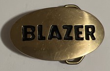 Vintage Chevy Blazer Belt Buckle / Brass / General Motors Automobile / Chevrolet