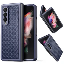 For Samsung Galaxy Z Fold 4/Fold 3 5G Real Genuine Leather Protective Case Cover