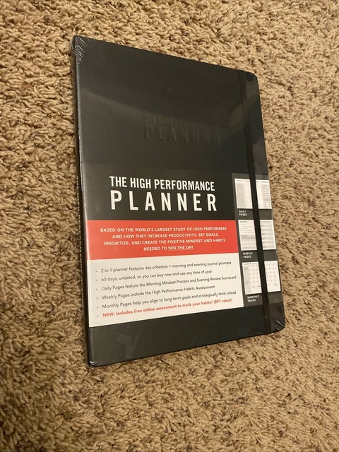 High Performance Planner By Brendon Burchard 2018 UK Trade Paper For 