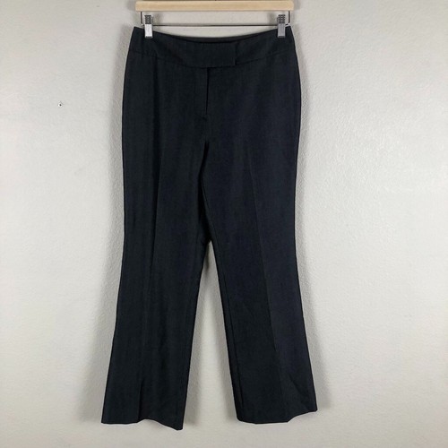 Lena Gabrielle Pants Women 6 Petite Gray Flared Leg High Rise Trouser Trending - Picture 15 of 16